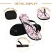 Mnsruu Watercolor Cherry Blossom Flip Flops - Stylish Comfort for Home Hotel Spa & Travel - Buy Online on GoSupps.com