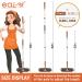 Eazer 2-in-1 Rotatable Squeegee Window Cleaner Kit with Extension Pole | Telescopic Window Washing Equipment for Indoor/Outdoor Cleaning - 4 Gray Pads - Buy Online on GoSupps.com