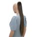 CAISHA 28" Extra Long Straight Ponytail Hairpiece Heat-resistant Synthetic Fibres Brown H163 brown #4T6 H163