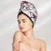 Hair Towel Wrap with Button | Quick Drying Towel Turban for Effortless Hair Drying (Monkey Design - Buy Online on GoSupps.com
