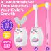 Kids Rechargeable U-Shaped Toothbrush (Pink Unicorn) | Ages 2+ | Automatic & Electric | Toddler & Children's Dental Care - Buy Online on GoSupps.com