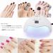 Professional 40W Gel UV LED Nail Lamp Dryer | 3 Timers for Gel Nail Polish | Nail Art Tools in White - Buy Online on GoSupps.com