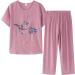 WILLBEST Women's Two Piece Outfit Lounge Sets Linen Short Sleeve Top with Lounge Pants Y2K Tracksuit Sets 3744-eaooh-e-pink 3XL - Buy Online on GoSupps.com