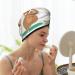 Buy Cute Sloth Yoga Pose Microfiber Hair Towel | Super Absorbent Coral Velvet Wrap for Women - Perfect for Long Curly & Thick Hair - Buy Online on GoSupps.com
