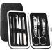 Nail Clippers Set 8 Pieces Set Kit Ergonomic Precise Versatile for Home and Salon Use Nail Care Essentials Manicure Trending Nail Clippers Portable Set(Black) - Buy Online on GoSupps.com