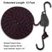 12ft Kayak Tie Down Straps 2 Pack - Heavy Duty Ratchet Pulley Rope for Canoe Bow and Stern - Black Vinyl Coated - Buy Online on GoSupps.com