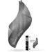 Buy Stryve Gym Towel+ Silver Gray - Antibacterial Anti-Slip Fitness Towel with Magnetic Clip & Bag 105x42.5 cm - Perfect for International Shipping - Buy Online on GoSupps.com