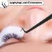 Ms.Queen Fiber Tip Tweezers for Lash Extensions Precision 90 Degree Eyelash Tweezers for Volume & Classic Lashes Black 90 Degree Tweezers - Buy Online on GoSupps.com