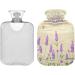 NAANLE Lavender Hot Water Bottle with Lid 1L Transparent Heat Bottle for Pain Relief & Therapy | Best Hand & Foot Warmer - Buy Online on GoSupps.com