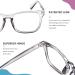 Cyxus Blue Light Filter Glasses - Anti-Blue Light Eyewear for Laptops Smartphones & Tablets - 8082 Bright Gray - Buy Online on GoSupps.com