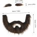 Healvian 1 Set Beard Dress up Halloween False Beards Mustache Sticker Realistic Mustache Beard Fake Plush - Buy Online on GoSupps.com