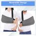 Universal Arm Sling Shoulder Immobilizer - Adjustable Support Strap for Broken Wrist/Elbow/Dislocated Shoulder - XL Grey - Buy Online on GoSupps.com