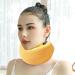 Fovolat Neck Brace - Neck Brace & Elastic Supports | Soft Foam Wraps Keep Vertebrae Stable Soft Neck Support Relieves Pressure in Spine Neck Support Brace for Travel Yellow - Buy Online on GoSupps.com