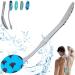 Back Brush Long Handle for Shower  20.5  Back Bath Brush for Shower  Back Scrubber  Exfoliation and Improved Skin Health for Elderly with Limited Arm Movement  Disabled  Pregnant Women 20.5  Grey