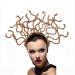 Faxianther Gold Snake Headband Halloween Costume Cosplay Headpiece Hair Hoop Scary Day Of The Dead Fancy Dress Party Masquerade Ball Snake Crowns Tiaras Hair Band