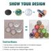 80pcs Round Glass Magnets & Clear Cabochons Set for DIY Crafts, Fridge, Office & Whiteboard - Buy Online on GoSupps.com