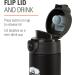 GSI Outdoors Microlite 350 Flip Thermos - Unisex Adult 12 OZ Black | Buy Internationally - Buy Online on GoSupps.com
