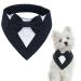 Kuoser doghell towel neckerchief dog doghell cloth christmas dogs neckerchiefs dog fly fly for dogs dog hill cloth Big dogs dogs smoking bandana black XS X-Small black