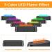 Essential Oil Diffuser Humidifier - Colorful Flame Aromatherapy Diffuser with Remote Control & Auto Shut-Off for Home & Office (Black - Buy Online on GoSupps.com