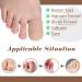 Gel Toe Caps (18 Pack) - Pain Relief for Corns, Blisters, Callus, Ingrown Toenails - Fabric Sleeve Protectors - Large & Medium Sizes - Buy Online on GoSupps.com
