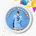 FOOTBALL FAVOURITE PLAYER BIRTHDAY PERSONALISED 7.5 INCH EDIBLE ICING CAKE TOPPER DECORATION FB100 - Buy Online on GoSupps.com