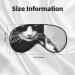 Buy SSIMOO Black and White Cats Sleep Mask | Adjustable Breathable & Stylish Eye Mask for Comfortable Sleep - International Shipping Available - Buy Online on GoSupps.com