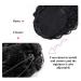 30 Corn Curly Wave Drawstring Ponytail in Black - 30 Inch Synthetic High Puff Ponytail Hair Piece with Comb Clip | Wavy Clip-In Extensions - Buy Online on GoSupps.com