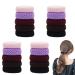 20 Pieces Seamless Hair Elastics Stretch Hair Ties Ponytail Bands Thick Cotton Hair Bands No Crease No Break No Slip for Thick Heavy and Curly Hair (Multicolor)