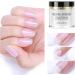 Dip Powder Nail Kit - French Manicure Starter Kit with 4 Colors - Pink, Nude, White - Includes Base, Top Coat, Activator - DIY Nail Art for Beginners - Buy Online on GoSupps.com