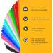 TECKWRAP Permanent Adhesive Vinyl Sheets 12x12 - 40 Pack Assorted Colors | Craft Cutters - Glossy Finish - Buy Online on GoSupps.com