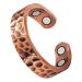 3500 Gauss arthritis copper ring for men and women 4 strong magnets effectively relieve arthritis and finger pain magnetic field therapy has an impact on rheumatism and lymphatic drainage (L)