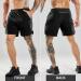 MIER Men's Running Shorts 7- Quick Dry Gym Athletic Workout Shorts- Black Medium- Zipper Pockets - Buy Online on GoSupps.com
