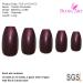 Bling Art Brown Pearlescent Coffin False Nails - 24 Long Artificial Ballerina Nails with Glue for Stunning Manicure - Buy Online on GoSupps.com