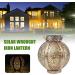 Outdoor Solar Light Hollow-Out Iron Art Solar Lantern Light Hanging Solar Garden Lights Balcony Patio Pathway Lighting (Color : A) (A ) - Buy Online on GoSupps.com