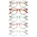 Koosufa fashion anti -blue lights reading glasses Federscharnier women Men's round reading aid visual help anti -tired glasses 1.0 1.25 1.75 2.25 2.75 3.5 4.0 5 colors transparent style 3.0 x