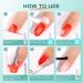 Morovan Gel Nail Polish Remover: Easy Remove Gel Polish in 3-5 Minutes Quick Effective Gel Nail Remover Kit with Cuticle Pusher Scraper No Need Soaking or Wrapping Professional No Damage to Nails - Buy Online on GoSupps.com