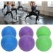 Verdant Touch Peanut Massage Ball - Silicone Yoga Training Tool for Muscle Relaxation | Fitness Equipment in Purple Green & Blue - Buy Online on GoSupps.com