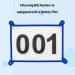 Waterproof Running Bibs with Safety Pins - Multicolor Race Numbers 101-200 - Buy Online on GoSupps.com