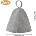 ZHONGTOU Sauna Hat for Men - 2 Piece Sauna Cap Set | Premium Felt Sauna Hut Accessories | International Shipping - Buy Online on GoSupps.com
