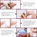 20 Stickers Semi Cured Nail Wraps Soft Self-Adhesive Gel Nail Stickers ZAHVIA Salon-Quality Gel Nail Polish Strips Manicure Stickers Set-Clear (UV/LED Lamp Required) - Buy Online on GoSupps.com
