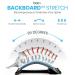 Backboard Stretch Multi-Level Spine Stretcher for Pain Relief - Black Blue - Buy Online on GoSupps.com