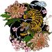 Dopetattoo 6 Sheets Temporary Tattoos Traditional Peony Japanese Tiger Tattoo Tigers Fake tattoos Neck Arm Chest for Women Men Adults 3.7 X 3.7 Inch