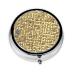 Treasure Mazeround Pill Box 3 Compartment Round Pill Box Organizer #Portable Travel Pill Box for Traveling.