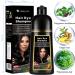 Dark Brown Hair Dye Shampoo for Women & Men 3 in 1- Hair Color Shampoo Hair Dye Shampoo for Gray Hair Instant Hair Coloring Shampoo 500ML (Dark Brown) - Buy Online on GoSupps.com