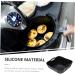 Zerodeko Air Fryer Pad Air Fryers Household Silicone Pot Wok Silicone Air Fryer Basket Baking Mat Foldable Black 22X6CM - Buy Online on GoSupps.com