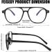 FEISEDY Retro 70s Blue Light Filter Glasses for Men & Women - No Prescription Black B2387 - Ultimate Blue Light Blocking for Comfortable Screen Time - Buy Online on GoSupps.com