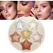 Cheek Highlighter - Waterproof Long-lasting Glitter Highlighter Contouring Highlighting Powder for Shopping Dating Traveling Home Working Gathering Xiaguang 01 - Buy Online on GoSupps.com