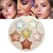 Shimmer Highlighter - Glitter Powder Palette for Natural Look - Contouring Highlighting Powder for Shopping Dating Traveling Home Working Gathering Azsul 01
