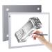 RTjoy A4 LED Light Pad  USB Powered Drawing Board  Adjustable Brightness Tracing Box Ideal for Diamond Painting  Weeding Vinyl  Viewing Slides  Stenciling  Embossing  Quilting Stencils (Silver) A4 Light Pad (Silver)