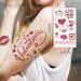 Valentine's Day Temporary Tattoo Set - 10 Sheets Waterproof Body Art Stickers for Men, Women, and Kids | Pink Rose, Sweet Love Hearts, Lips, Cupid Designs - Perfect for Legs, Arms, Face | Party Favors - Buy Online on GoSupps.com